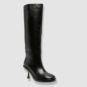 Wandler Women's Black June Knee High Platform Leather Boot Shoes